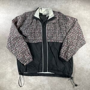 Vintage 90’s Women’s Nike Embroidered Pattern Full Zip Windbreaker Jacket